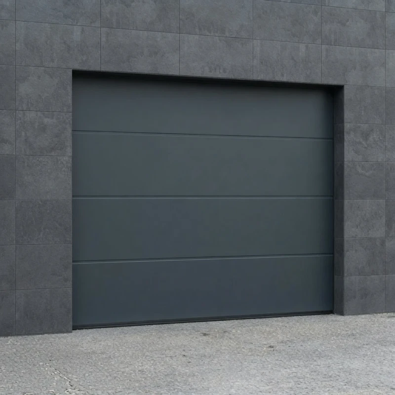 Секционные ворота Prestige L-гофр Серый антрацит