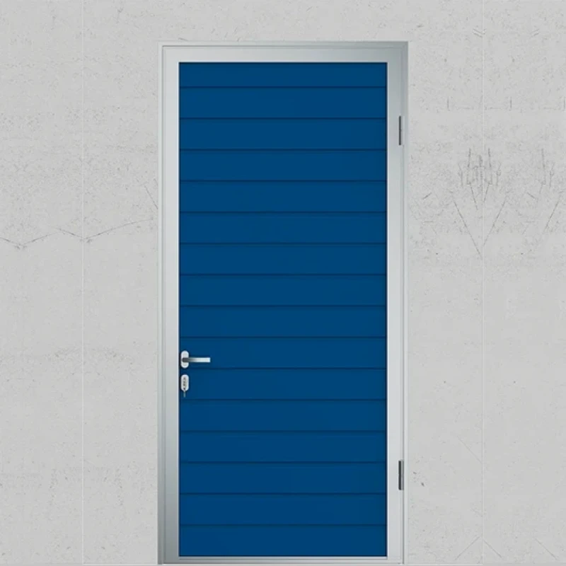 Боковая дверь S-гофр Синий