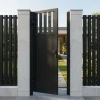 Калитка комбинированный профиль вертикальная Черный муар