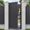 Калитка сэндвич-панель вертикальная Антрацит