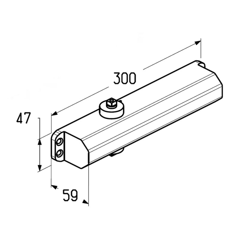 Доводчик дверной ALUTECH DP0207